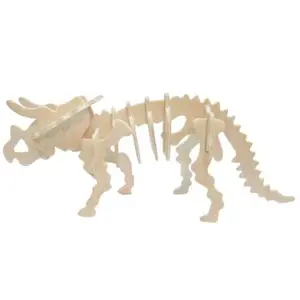 Dřevěné 3D puzzle skládačka - dinosauři Triceratops