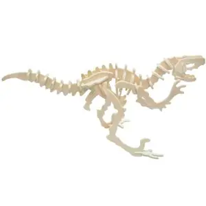 Dřevěné 3D puzzle skládačka - dinosauři Velociraptor