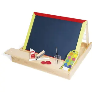 Jeujura Dřevěná multiaktivní stolní tabule 44 x 30 cm s příslušenstvím