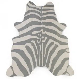 Koberec Zebra šedý 145x160 cm