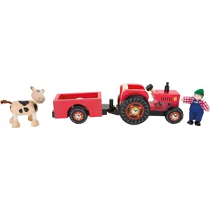 Produkt Legler Small Foot Dřevěný farmářský traktor s vlečkou