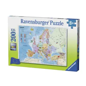 Ravensburger Politická mapa Evropy XXL 200 dílků
