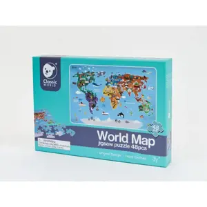 Teddies Mapa Světa 38x57 cm 48 dílků