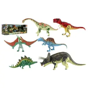 Teddies Sada Dinosaurus hýbající se 6 ks plast 48x17x13 cm