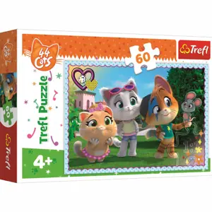 TREFL 44 koček: Hra s kamarády 60 dílků