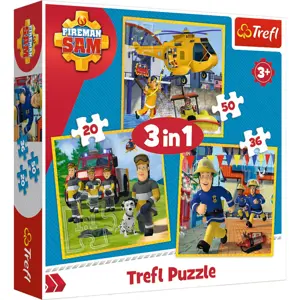 Trefl | Puzzle 3v1 Sam v akci 20,36,50 ks