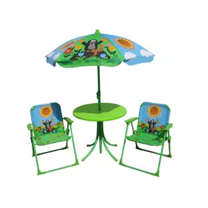 Zahradní set Krtek - 2 židle, stolek, deštník