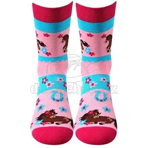 Produkt Dětské ponožky Boma Horsik růžová Velikost: 20-24