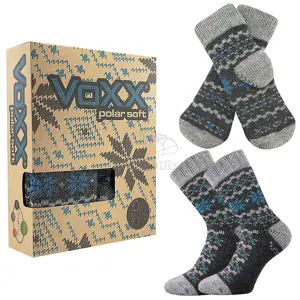 Dětské ponožky VoXX Trondelag set antracit melé Velikost: 39-42
