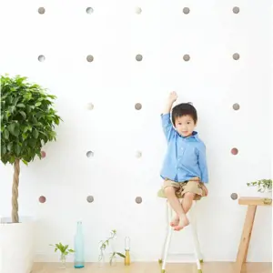 Produkt INSPIO samolepky na zeď - Puntíky na zeď v zemitých barvách N.4.