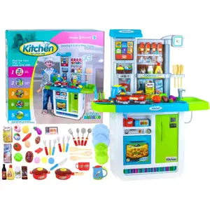 Jokomisiada Dětská kuchyňka s dotykovým panelem modrá