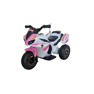 mamido Dětská elektrická motorka policie GTM5588-A růžová