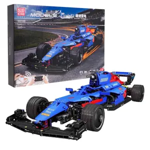 mamido Stavebnice Formule F1 na dálkové ovládání 1065 dílů modrá RC