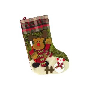 mamido Vánoční látková ponožka XXL Sob 47cm