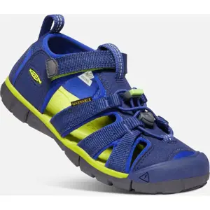 Dětské sandály SEACAMP II CNX, BLUE DEPTHS/CHARTREUSE, keen, 1022993/1022978/1022939, modrá - 36