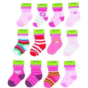 Kojenecké ponožky dívčí (6 až 12m), Pidilidi, PD503, holka - 68/80 | 6-12m