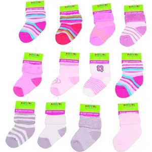 Kojenecké ponožky dívčí froté (0 až 6m), Pidilidi, PD507, holka - 0-6m | 0-6m