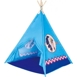Stan indiánský 120x120x150 cm modrý, Wiky, W018192