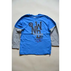 tričko chlapecké s dlouhým rukávem, Wendee, ozfb101628-2, modrá - 152 | 12let