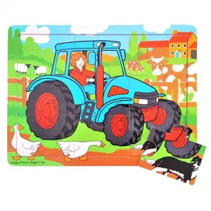 Bigjigs Toys Traktor 9 dílků