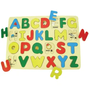Bigjigs vkládací puzzle Anglická abeceda s obrázky