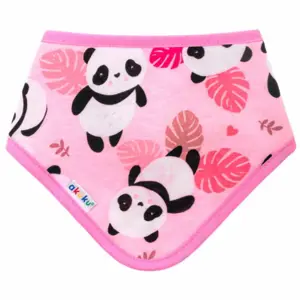 Produkt Bryndák na suchý zip růžový Panda