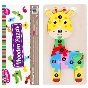 Produkt CreativeToys dřevěné puzzle žirafa 30cm