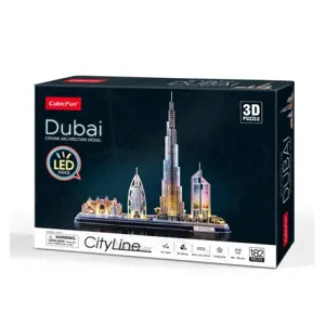 CubicFun 3D puzzle LED Dubaj 182 ks