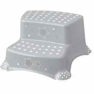Produkt Keeeper Protiskluzový stupínek stolička dvoustupňová stars šedá
