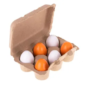 Produkt KIK KX7273 Dřevěné vajíčka v krabičce 6 ks
