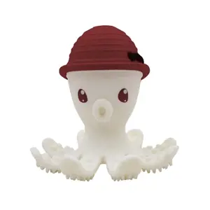 Mömbella silikon 3D kousátko Chobotnice červená