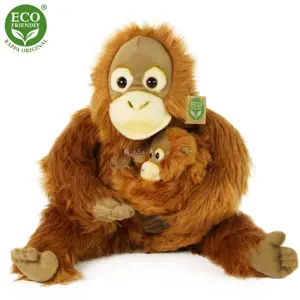 Produkt Plyšový orangutan s mládětem 28 cm ECO-FRIENDLY