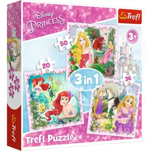 Produkt Trefl | Puzzle 3 v 1 (20,36,50 ks) | Princezny Disney