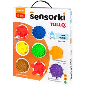 Produkt TULLO Senzorické míčky Sensorki 8 ks bez otvoru