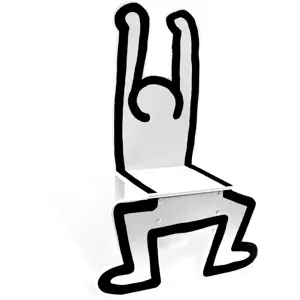 Produkt Vilac Dřevěná židle Keith Haring bílá
