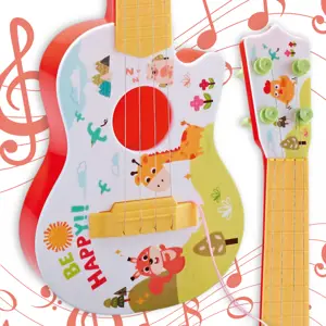 Woopie dětská akustická kytara červené struny