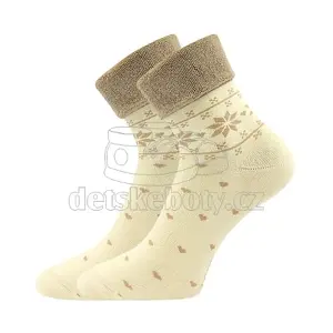 Produkt Dětské ponožky LONKA Frotana angora přírodní Velikost: 35-38