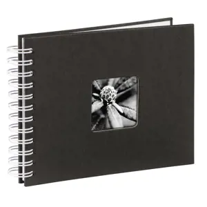 Produkt Hama album klasické spirálové FINE ART 24x17 cm, 50 stran, černá, bílé listy