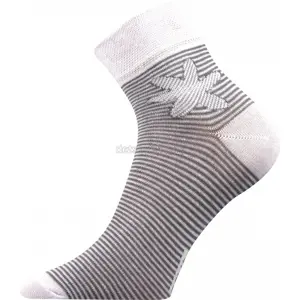 Ponožky Boma Jana 25 pruhy bílá Velikost: 35-38