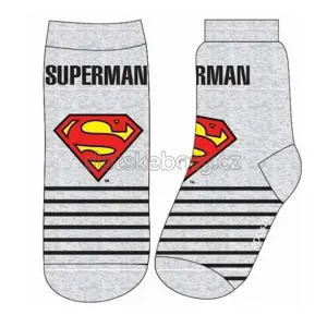 Ponožky Eexee Superman šedé Velikost: 23-26
