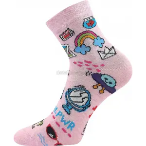 Produkt Ponožky Lonka Dedotik Funny růžová Velikost: 25-29