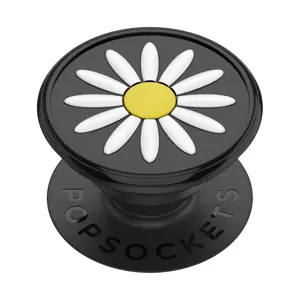 Produkt PopSockets PopGrip Gen.2, Festival Daisy Black, 3D kopretina na černém podkladu