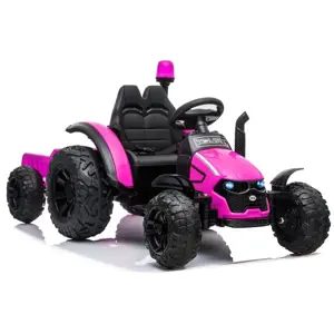 Produkt Dětský elektrický traktor s vlečkou Truck růžový