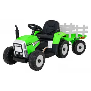 Produkt HračkyZaDobréKačky Elektrický traktor s přívěsem, 2.4GHz zelený