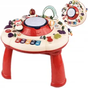Produkt HračkyZaDobréKačky Interaktivní hudební stolek pro děti červený