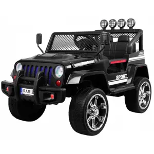 Produkt Ramiz Jeep Raptor 4x4, kožená sedačka, 2 místné černé