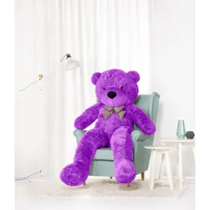 Velký plyšový medvěd Classico 190 cm fialový
