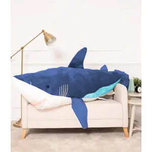Produkt Velký plyšový žralok Adi modrý 200 cm
