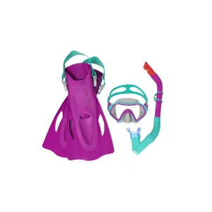 Produkt Bestway Dětská potápěčská souprava šnorchl, brýle a ploutve Bestway růžová