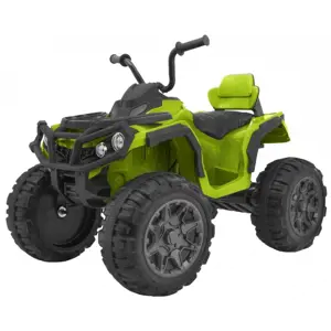mamido Dětská elektrická čtyřkolka ATV s ovladačem, EVA kola zelená
